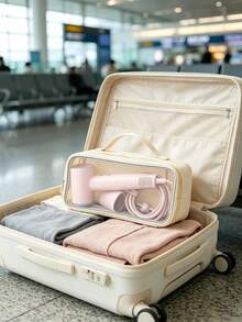 Transparent Mesh Underwear Storage Bag, Portable Travel Lingerie Organizer Pouch With Handle, Large‑Capacity Zipper Storage Case For Socks, Bras, Undergarments, Home & Vacation Use, Multi‑Color Available - Multicolor - View 4
