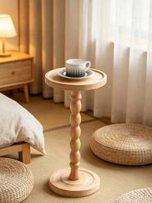 1PC Solid Wood Side Table With A Modern Retro Style, Designed For Versatile Use As A Coffee Table, Balcony Table, Or Entryway Welcome Table.It Is Perfect For Living Room Decoration And Makes An Ideal Gift For Housewarming Celebrations. - Multicolor - View 9