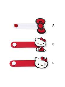 HELLO KITTY AND FRIENDS | SHEIN Klip Penyimpanan Kabel Data Kartun, Klip Pengikat Kabel Pengisi Daya Earphone untuk Perjalanan, Pengatur Kabel Multifungsi Lucu untuk Rumah Tangga, Cocok untuk Berbagai Penyimpanan Kabel - MultiWarna - View 3