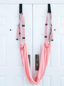 Yoga Strap Door Stretch Ropes Split Leg Hip Opener Back Bend Inversion Aid Elastic Bands Adjustable Nonslip Grips Home Gym Fitness Workout Flexibility Training - Multicolor - View 8
