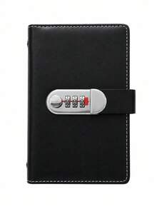 Haus Hana Password Lock Savings Book Storage Bag, Round Buckle Password Lock Mirror Savings Book, Magnetic Buckle Savings Book, Cash Savings Book, Can Hold Cash Storage Bag, Savings Clip, Money Book, Storage Book, Can Hold Banknotes, Commemorative Banknotes - Multicolor - View 12