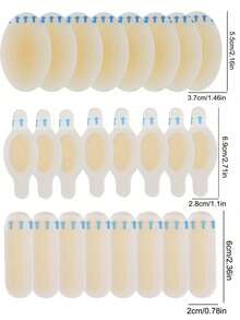 [4 Multi-Size & Multi-Shape] Design This Blister Bandage Set Contains 4 Different Shapes Patches, Toe, Side Of Foot And Other Easy-Rubbing Areas, Meets Your Different Foot Protection Needs, Great For High Heels, Sneakers And Daily Shoes. - multicolor - View 17