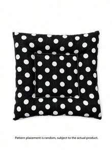 Muroi Mono Ins Style Black White Polka Dot Bow Quilted Coaster, Square Fabric Heat‑Resistant Cup Mat, Non‑Slip Table Decor, Photo Prop For Coffee Cup, Tabletop Ornament For Dining Table, Desk, Kitchen Countertop, Cafe, Tea House.Home&Living. - Black and white polka dot lattice - View 14