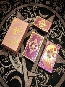 "1 Set Tarot Card Gift Box, Purple Elegant Tarot Deck For Beginners & Experts, Multi-Mode Original Oracle Cards With Meanings, Destiny Divination, Ideal Christmas Halloween Thanksgiving Gift" - Multicolor - View 8