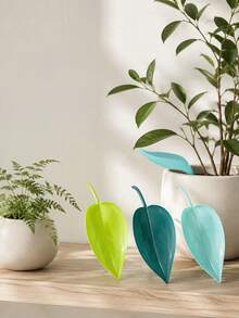 Haus Hana 1pc New Creative Leaf-Shaped Watering Funnel, Lazy Plant Watering Tool, Potted Flower Irrigation Guide For Home Gardening - multicolor - View 3