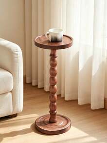 1PC Solid Wood Side Table With A Modern Retro Style, Designed For Versatile Use As A Coffee Table, Balcony Table, Or Entryway Welcome Table.It Is Perfect For Living Room Decoration And Makes An Ideal Gift For Housewarming Celebrations. - Multicolor - View 10