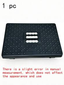 1件裝辦公室滾輪按摩腳踏凳，桌下可移動式電腦桌腳踏凳，舒壓設計，適合長時間坐在辦公室或書桌前的人使用 - 黑色 - 查看 5