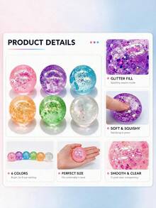 1/3/6/9PCS Squeezes The Stress Ball With Steamer Box Package, Soft Squishy Fidget Toy, Party Favor & Gift, Cute Play Toy For Collection & Gift, Classroom Reward &Goodie Bag Filler(Random Colors) - random color - View 3