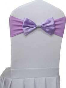 5Pcs 25Pcs Satin Chair Sashes Bows With Rhinestone Buckle Adjustable Stretchy Chair Bands Ribbon For Wedding Birthday Party Banquet Hotel Christmas Decorations - Multicolor - View 12