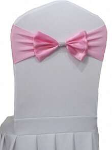 5Pcs 25Pcs Satin Chair Sashes Bows With Rhinestone Buckle Adjustable Stretchy Chair Bands Ribbon For Wedding Birthday Party Banquet Hotel Christmas Decorations - Multicolor - View 37