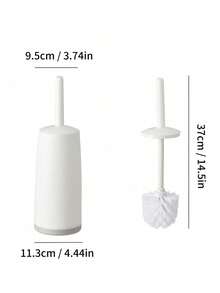 1Set Toilet Brush Set Plastic Cleaner Holder Base Simple Design For Bathroom Deep Cleaning High Quality Trending Now - Multicolor - View 7
