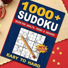1pc Sudoku Game Book, 9x9 Grid Sudoku Puzzle ForAdults, Easy To Solve, Casual Brain Teaser, DailyRelaxation, Suitable For Adults, Teenagers, Middle-Aged And Elderly People, Logic Brain Training ReadingMaterial, Product Does Not Include Pen - A - View 4