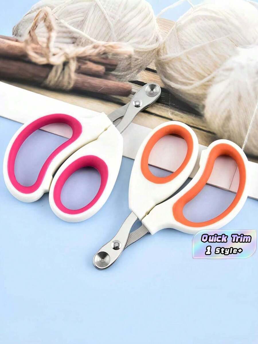 Stainless Steel Cat Nail Clipper Safety Guard Anti Overcut Quick Stop Humane Design Precise Trimming Comfort Grip Non Slip Handle Professional Grooming Tool - Orange - View 1