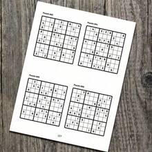 1pc Sudoku Game Book, 9x9 Grid Sudoku Puzzle ForAdults, Easy To Solve, Casual Brain Teaser, DailyRelaxation, Suitable For Adults, Teenagers, Middle-Aged And Elderly People, Logic Brain Training ReadingMaterial, Product Does Not Include Pen - A - View 3