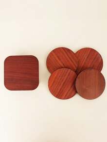 5PCS Standard Size Creative Mini Table Shaped Coaster Set Heat Resistant Non Slip Scratch Proof Durable Easy Clean Stackable Decorative Tabletop Protector For Home Office Desk Drink Mat Essential Gift Idea - Multicolor - View 7