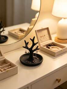 Decorative Key & Jewelry Organizer Tree For Rings, Earrings And Daily Keys. - multicolor - View 5