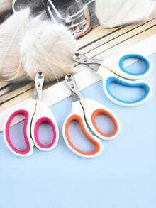 Stainless Steel Cat Nail Clipper Safety Guard Anti Overcut Quick Stop Humane Design Precise Trimming Comfort Grip Non Slip Handle Professional Grooming Tool - Orange - View 2