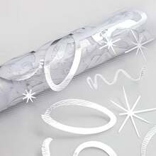 1件 28*275cm/28*500cm 銀色 18、30、40、50、60、70、80 生日快樂圖案 聚酯纖維桌布，生日派對裝飾用品，生日派對居家桌面裝飾用品 - 30 YEARS - 查看 10
