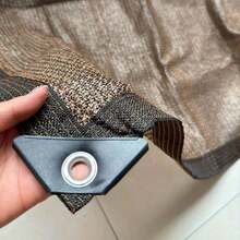 1pc Coffee-Color Uv Protection Sunshade Net, High-Density Breathable Sunblock, Multi-Function Outdoor Snow Net, High-Density Uv Protection, Snow And Frost Resistant For Patio, Picnic, Parking Lot, Garden, Balcony, Corridor, Beach, Yard, And Roof - Multicolor - View 7