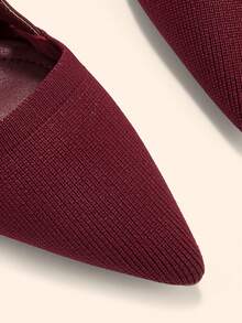 CUCCOO BASICS Women's Simple Burgundy High Heel Pumps, Suitable For Dating And Commuting Fall Shoes - Burgundy 1 - View 6