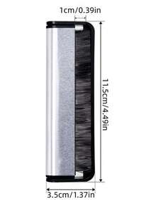 1Pc Professional Carbon Fiber Anti Static Vinyl Record Cleaning Brush With Soft Bristles For Turntable Phonograph Vintage Record Player DJ Studio Home Audio Must Have - Multicolor - View 3