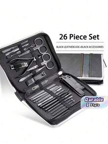 Nail Clipper Set, Manicure Set, Stainless Steel Professional Pedicure Set, Nail Care Tools, For Fingernails And Toenails, Portable, Suitable For Home, Workplace, Outdoor Travel - Multicolor - View 1