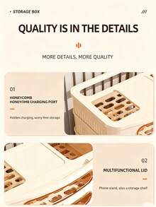 Cross‑Border Household Wi‑Fi Socket, TV‑Set‑Top‑Box Storage Rack, Wireless‑Device Holder, Cable‑Organizing Router Storage Box - Multicolor - View 9