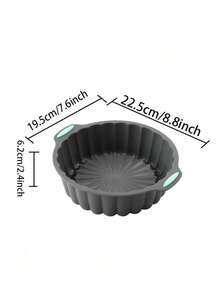 SHEIN Cetakan Kue Silikon Tahan Suhu Tinggi, Cetakan Kue Kering Qifeng, Roti Panggang, Cangkir Mafen, Cetakan Kue Anti Lengket, Cetakan Kue Panggang, Ide Kreatif - Dark Grey - View 13