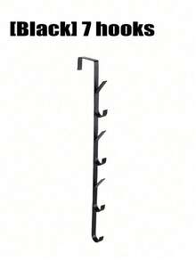 Over-The-Door Hooks, Multi-Functional Space-Saving Vertical Storage Hooks, No-Drill Door Hanging Storage Rack, Suitable For Bathroom, Bedroom, Entryway, Sturdy Door Back Clothing Rack, Towel Rack, Home Bathroom Accessories, Home Decor Storage - Vertical Hook - View 12