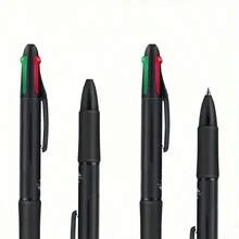 4-In-1 Multicolor Ballpoint Pen - Smooth Writing, Great For Office Stationery And Precise Writing, Essential Office Supplies | Neutral Pen Set | Fluid Writing Pen,School Supplies,Back To School - Black - View 5