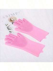 1 Set Pet Bath Gloves, Suitable For Cats And Dogs. Can Be Used Wet And Dry, Also Suitable For Everyday Household Cleaning. Ideal Wedding Gift, Home Decoration, Or Graduation Gift. Halloween Decorations And Small Gifts, Kitchen Accessories - Multicolor - View 17