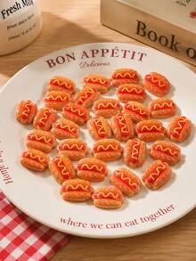 10Pcs Mini Resin Hot Dog Decorations - Suitable For Doll House Food Decor, Fairy Garden, Miniature Landscape And Crafts, Vivid Colors, No Power Needed, Finely Designed Durable Small Models - Multiple Styles - View 7