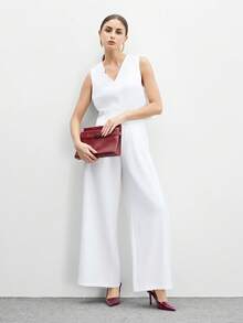 CUCCOO BIZCHIC 女士蝴蝶结装饰酒红色高跟鞋，带后绑带，办公室和洛丽塔风格 - 酒紅色 - 查看 9