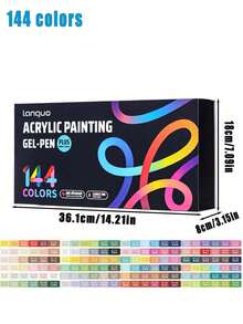54/90/144 Color Acrylic Neutral Pen Gift Box 1.0mm Large Capacity Handheld Painting Manuscript Color Pen - Sets - View 22