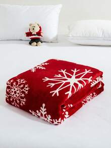 Cirelle Christmas Red Snowflake Blanket, Soft Plush Fleece Flannel Bed Throw, Cozy Warm Winter Holiday Blanket For Bed, Couch & Sofa - Red - View 13