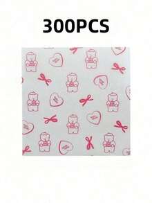 30/60 Pieces Grease-Resistant Paper With Little Bear And Fionka Prints, Decorative Bread Paper Suitable For Desserts And Sandwiches, Food Display Paper, Perfect For Homemade Bread And Parties - Multicolor - View 16