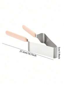 Haus Hana Stainless Steel Cake Transfer Clamp Triangular Cake Dividing Knife Birthday Cake Dividing Clamp Tool Baking Tool - Silver - View 9