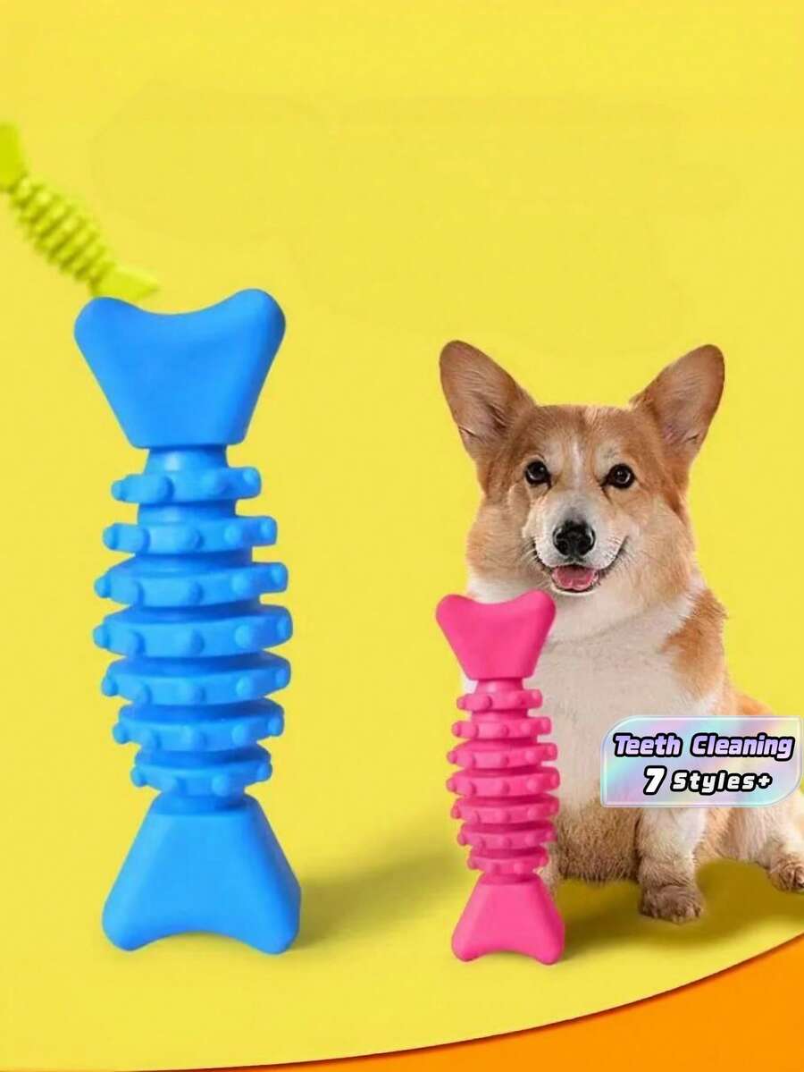 1/3/6件組 耐用TPR狗骨頭咀嚼玩具 牙齒清潔牙科護理 適用小型犬 泰迪犬 比熊犬 幼犬寵物 - 多個色 - 查看 1