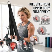 Arm Strength Training Pull Belt Men's Fitness Biceps Double Head Pull Rope Home Portable - Black and White - View 5
