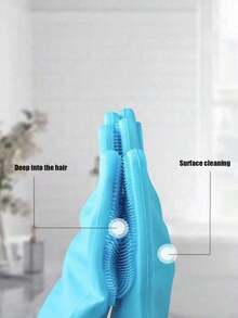 1 Set Pet Bath Gloves, Suitable For Cats And Dogs. Can Be Used Wet And Dry, Also Suitable For Everyday Household Cleaning. Ideal Wedding Gift, Home Decoration, Or Graduation Gift. Halloween Decorations And Small Gifts, Kitchen Accessories - Multicolor - View 8