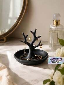 Decorative Key & Jewelry Organizer Tree For Rings, Earrings And Daily Keys. - multicolor - View 1