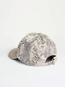 MUSERA Snake Print Detail Baseball Cap Hat Festival Rave Ibiza Clubbing Streetwear Summer Fall Winter - snake pattern - View 8