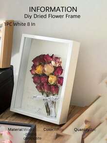 1pc Diy Dried Flower Frame, Shaded Box, Hollow Photo Frame, Storage Box, Figurine Display Frame, Specimen Display Frame, Model Display Stand. Suitable For Dried Flower Displays, Photo Frame Gifts, Mother'S Day, Easter, Eid Al-Fitr Decorations. - Multicolor - View 15