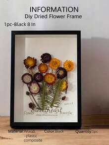 1pc Diy Dried Flower Frame, Shaded Box, Hollow Photo Frame, Storage Box, Figurine Display Frame, Specimen Display Frame, Model Display Stand. Suitable For Dried Flower Displays, Photo Frame Gifts, Mother'S Day, Easter, Eid Al-Fitr Decorations. - Multicolor - View 12