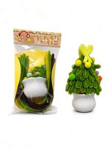 1/2/3pcsDIY Potted Flower Pipe Cleaners Craft Kit, Multicolor Chenille Stem Set With Mini Flowerpot, Handmade Potted Bouquet Making Supplies, Tabletop Home Decor, Valentine'S Day Birthday Gift For Adults - Multicolor - View 13
