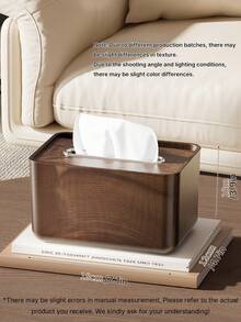 Multi-Functional Home Bedside Cabinet For Tissue Box, Tissue Paper, Remote Control, And Tabletop Paper Towel Storage In Bedroom And Living Room - Multicolor - View 7