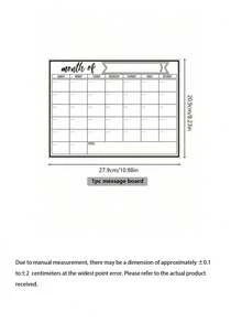 Erasable Magnetic Refrigerator Calendar, Shopping List Memo, Monthly Family Planner Memo, Menu, Kitchen Decor, Refrigerator Accessories, For Household Lists And Menu Planning - Multicolor - View 8