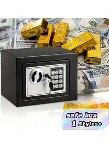 Hidden Safe Box With Key & Digital Lock, Wall‑Mountable & Cabinet‑Fixable Security Safe For Home & Office, Battery Not Included - Multicolor - View 1