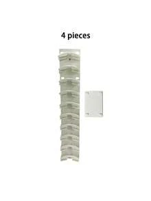 2/4pcs Portable Adhesive Hat Display Rack, Wall-Mounted Baseball Cap Holder, Holds Up To 10 Hats, Easy Installation, Suitable For Doors, Wardrobes, Practical Hooks - Multicolor - View 10