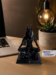 Gothic Meditating Anubis Figurine Collectible Figure Mysterious Tabletop Home Decor Ornament - 1PC - View 1